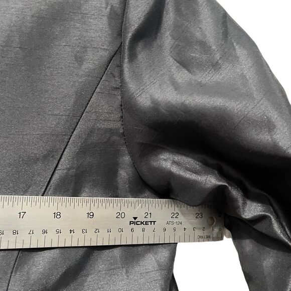 LE BOS Blazer Jacket Silver Gray Women Size 18W Holiday MSRP $140 Career Church - Picture 9 of 16